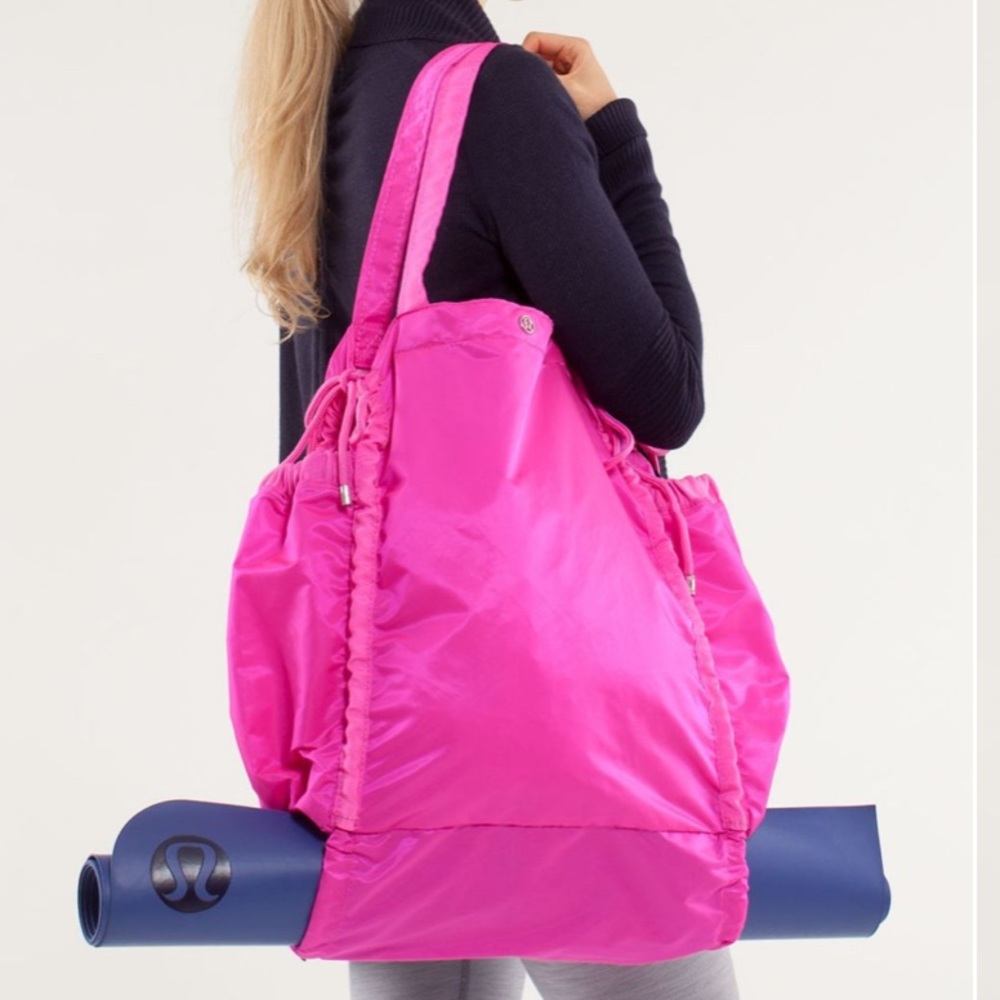 lululemon athletica Hot Pink Nylon Tote